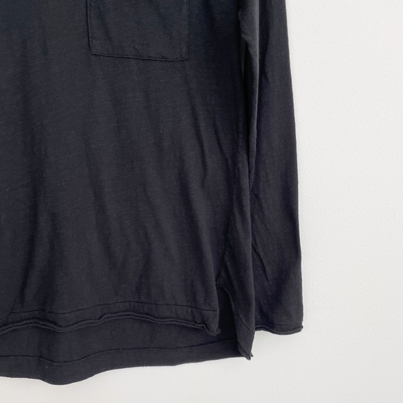 Anthropologie Postmark Black Double Pockets Tee Top Size Small - Picture 7 of 15